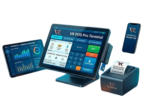 Software de gestión VK para restaurantes, salones y comercios